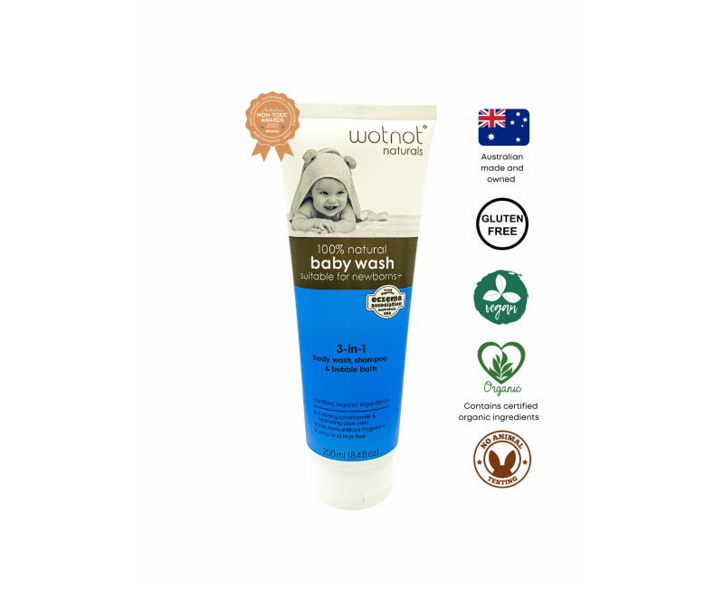 Wotnot Naturals 100% Natural Baby Wash (3-in-1)
